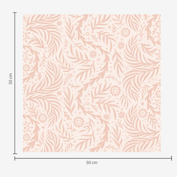 Wall Murals Pale pink floral elements on a pink background a00290 Wall Murals Pale pink floral elements on a pink background a00290