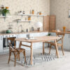 Wall Murals Pastel meadow flowers on a cream background a00596