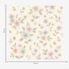 Wall Murals Pastel meadow flowers on a cream background a00596