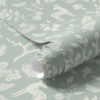 Wall Murals Scandinavian animals and plants on a mint background a00149