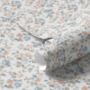 Wall Murals Small floral ornament in blue and coral tones a00347