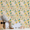 Wall Murals Small trees and rabbits a00081