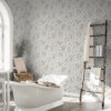Wall Murals Small watercolor flowers in pastels on white a00596v1