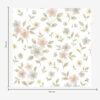 Wall Murals Small watercolor flowers in pastels on white a00596v1