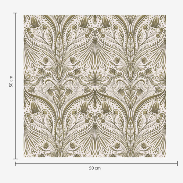 Wall Murals Symmetrical baroque pattern with floral motifs a00436 Wall Murals Symmetrical baroque pattern with floral motifs a00436