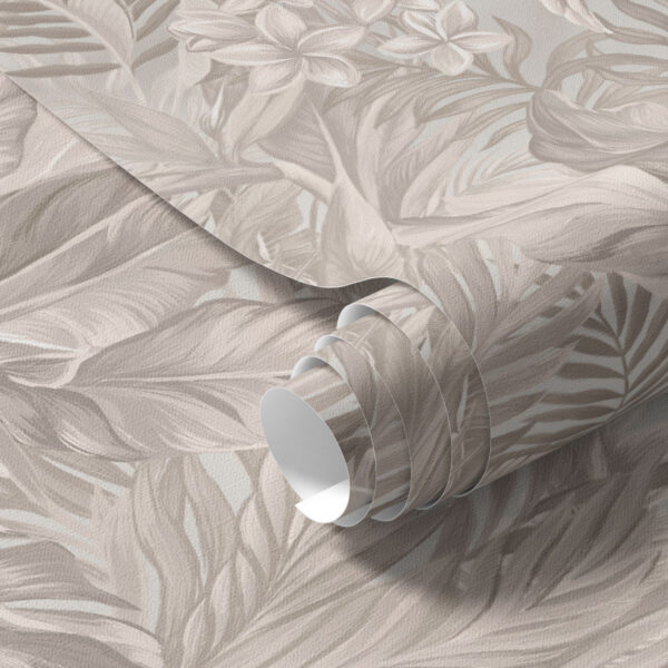 Wall Murals Tropical flowers and leaves in pastel colors a00024 Wall Murals Tropical flowers and leaves in pastel colors a00024