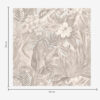 Wall Murals Tropical flowers and leaves in pastel colors a00024