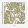 Wall Murals Tropical monstera leaves and flowers on a gray background a00249