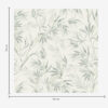 Wall Murals Watercolor leaves in cold shades, minimalist design a00225