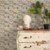 Wall Murals Watercolor peonies in light colors in retro style a00193