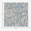 Wall Murals White flowers, stems and grapes on a blue background a00044